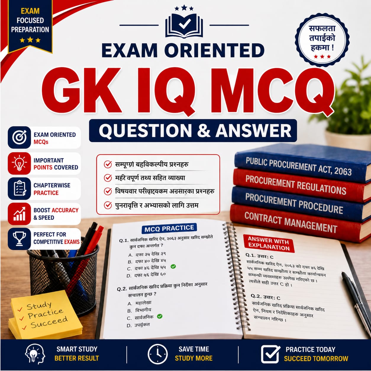 Exam oriented GK / IQ feedback